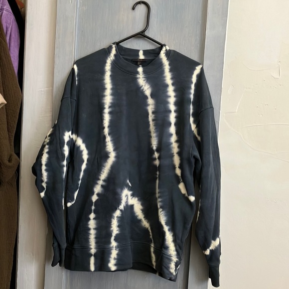 COS Sweatshirt, teal and tie-dye, fits oversized - Picture 1 of 3